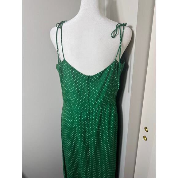 Reformation Peach Dress Veritas Green Size 12 - Picture 6 of 11